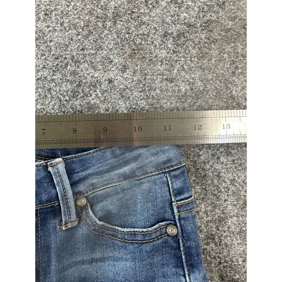 CP Jeans Medium Wash Blue Distressed Denim Skinny Jeans Junior's Size 1 - Picture 9 of 11